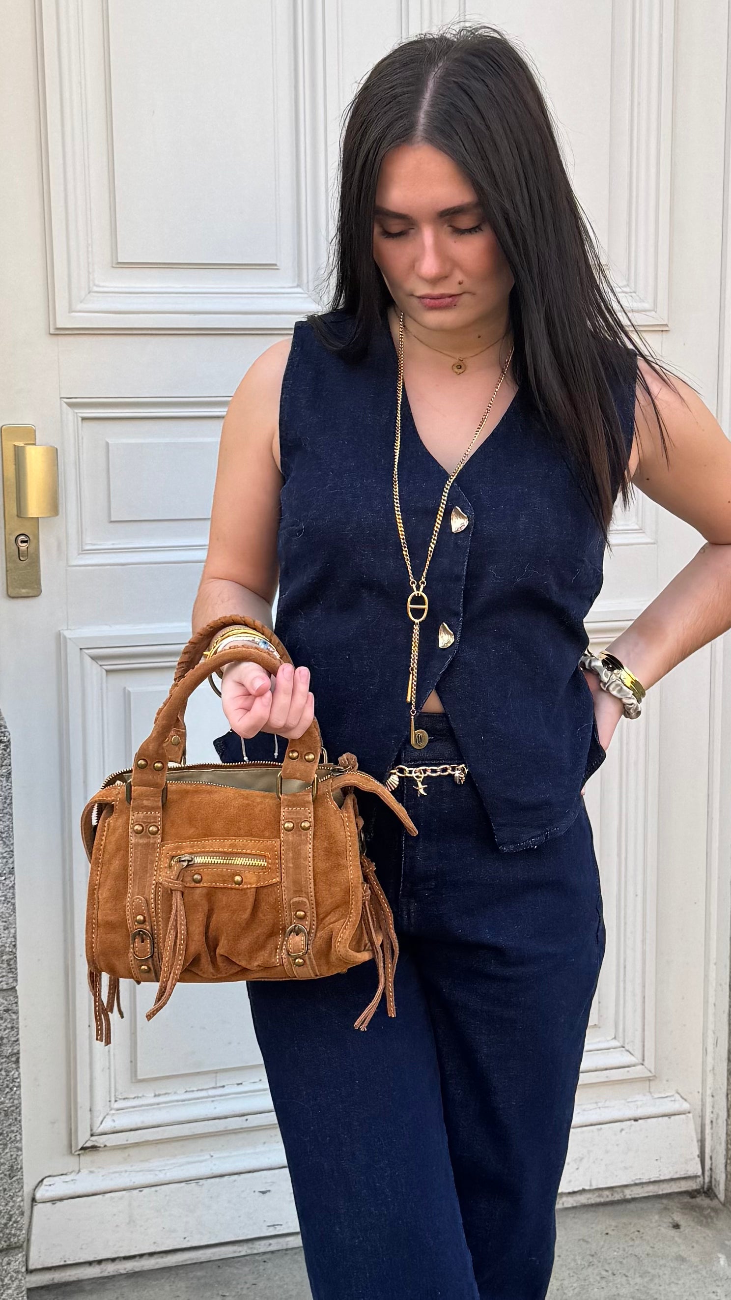Sac DOLCE small daim 🇮🇹