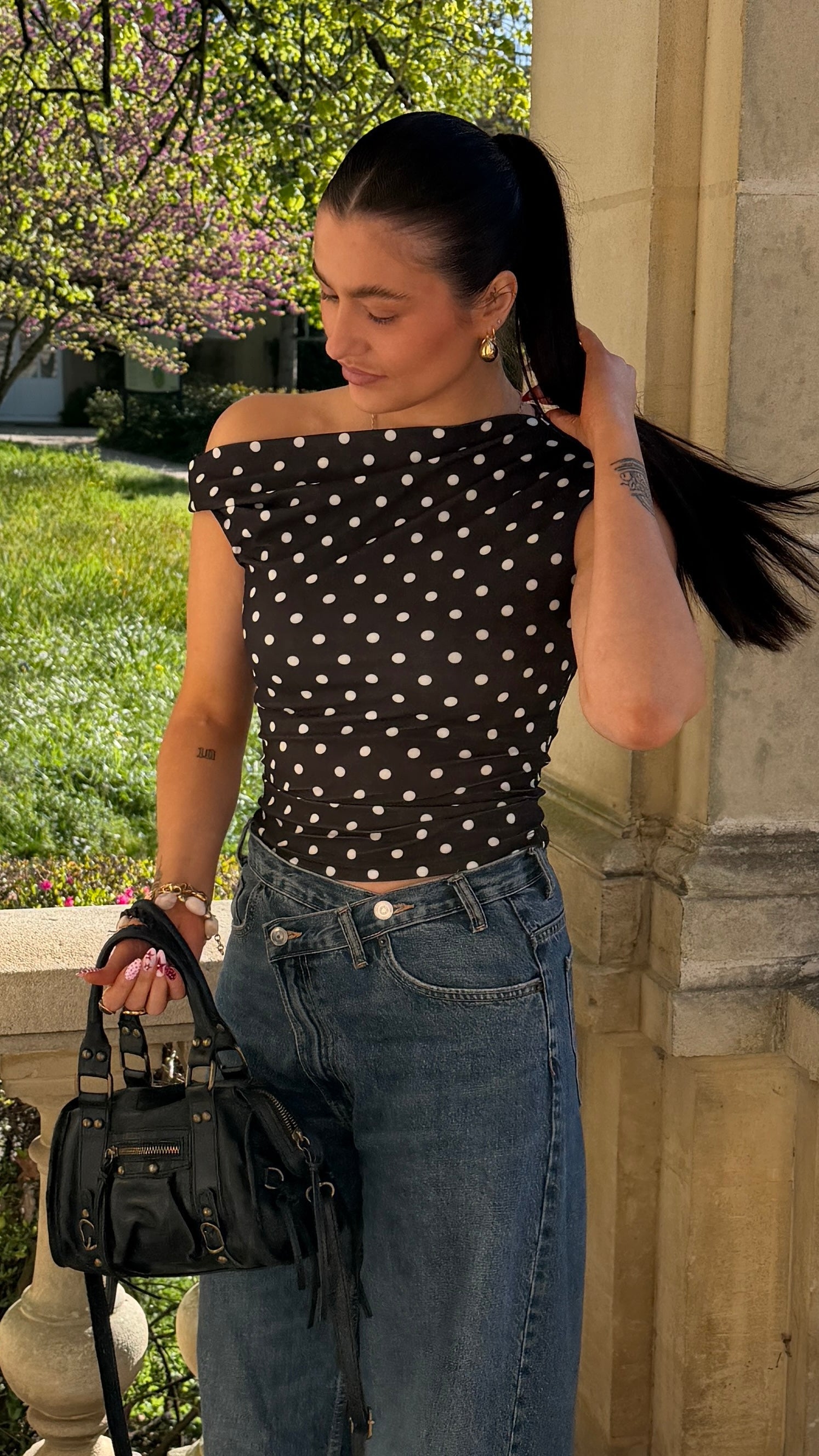 Top à pois POLKA