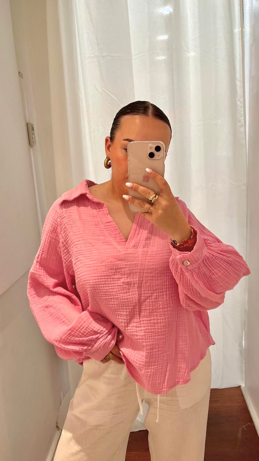 Chemise CREAMY Col V 🇮🇹