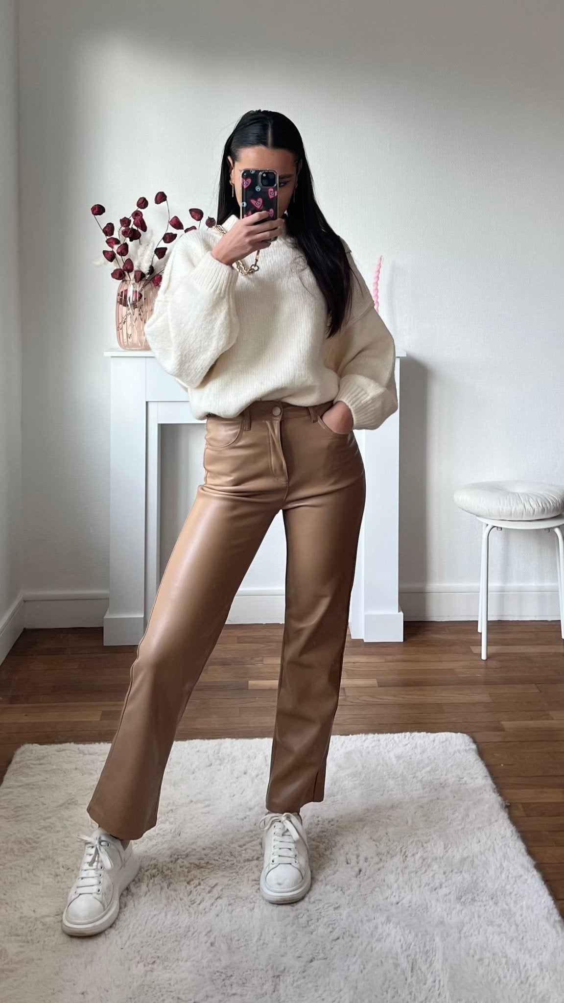 Pantalon Simili Cuir LUCKY GIRL