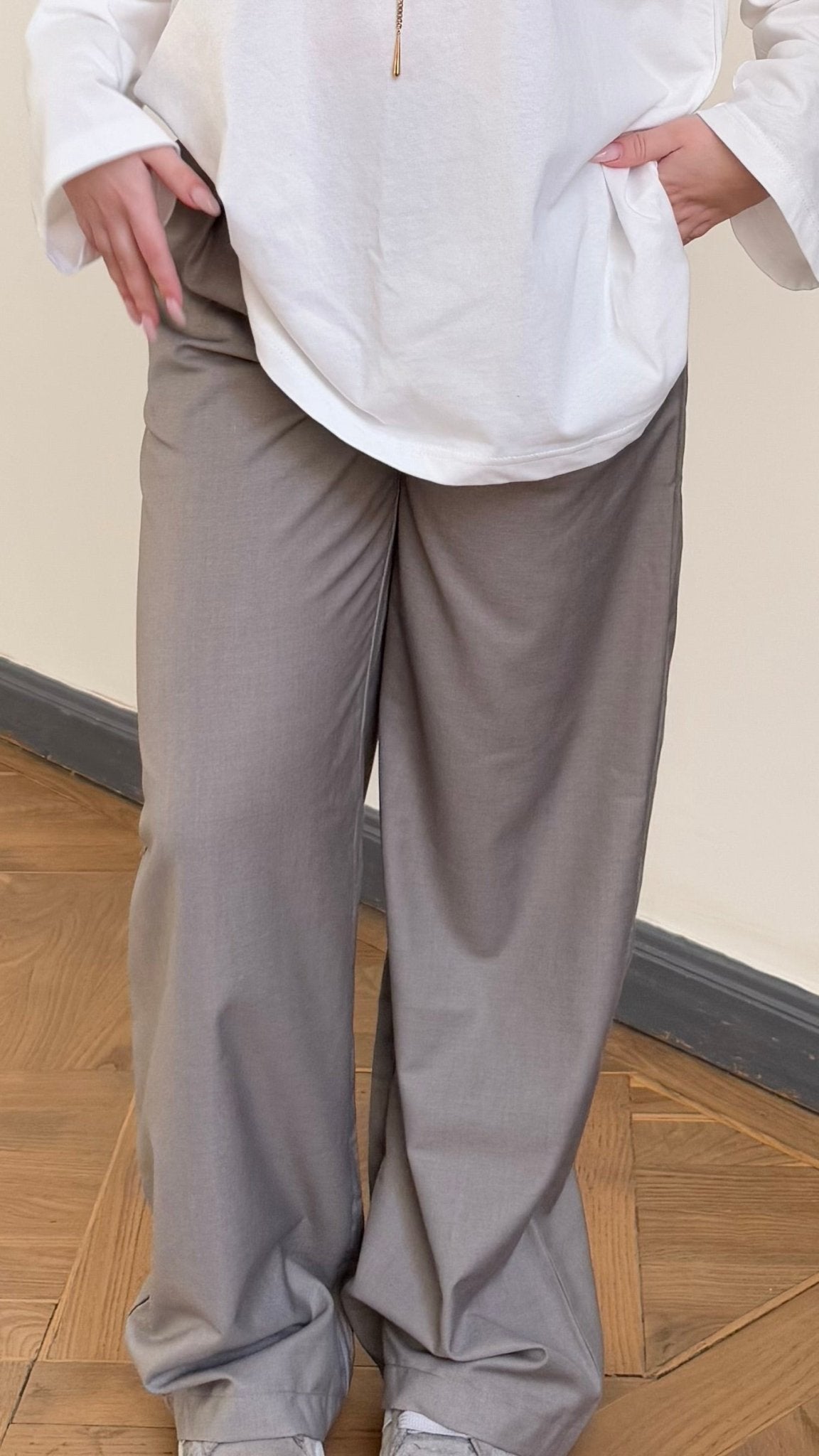 Pantalon tailleur LEV Taupe