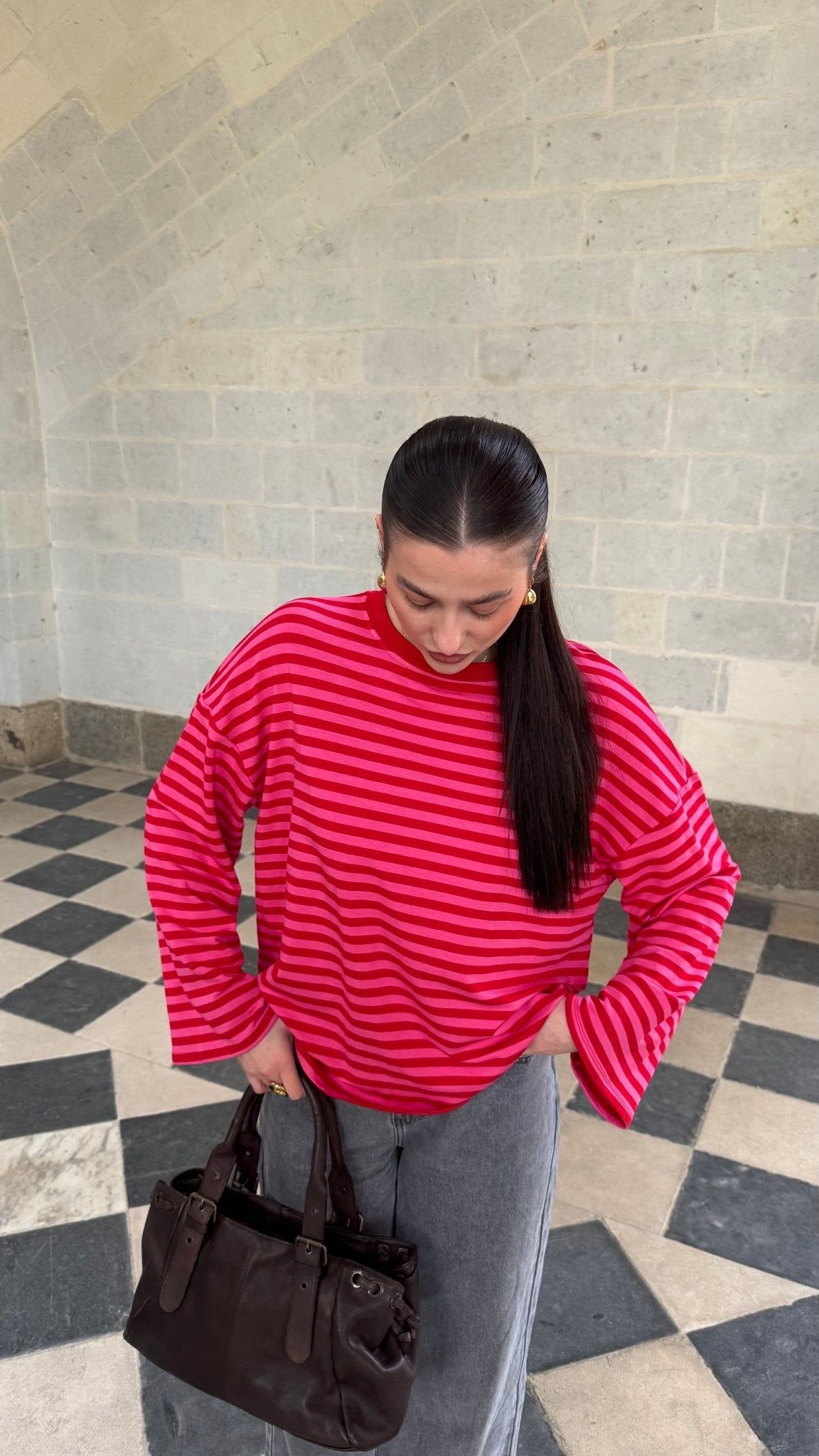 T-shirt marinière manches longues 🇮🇹