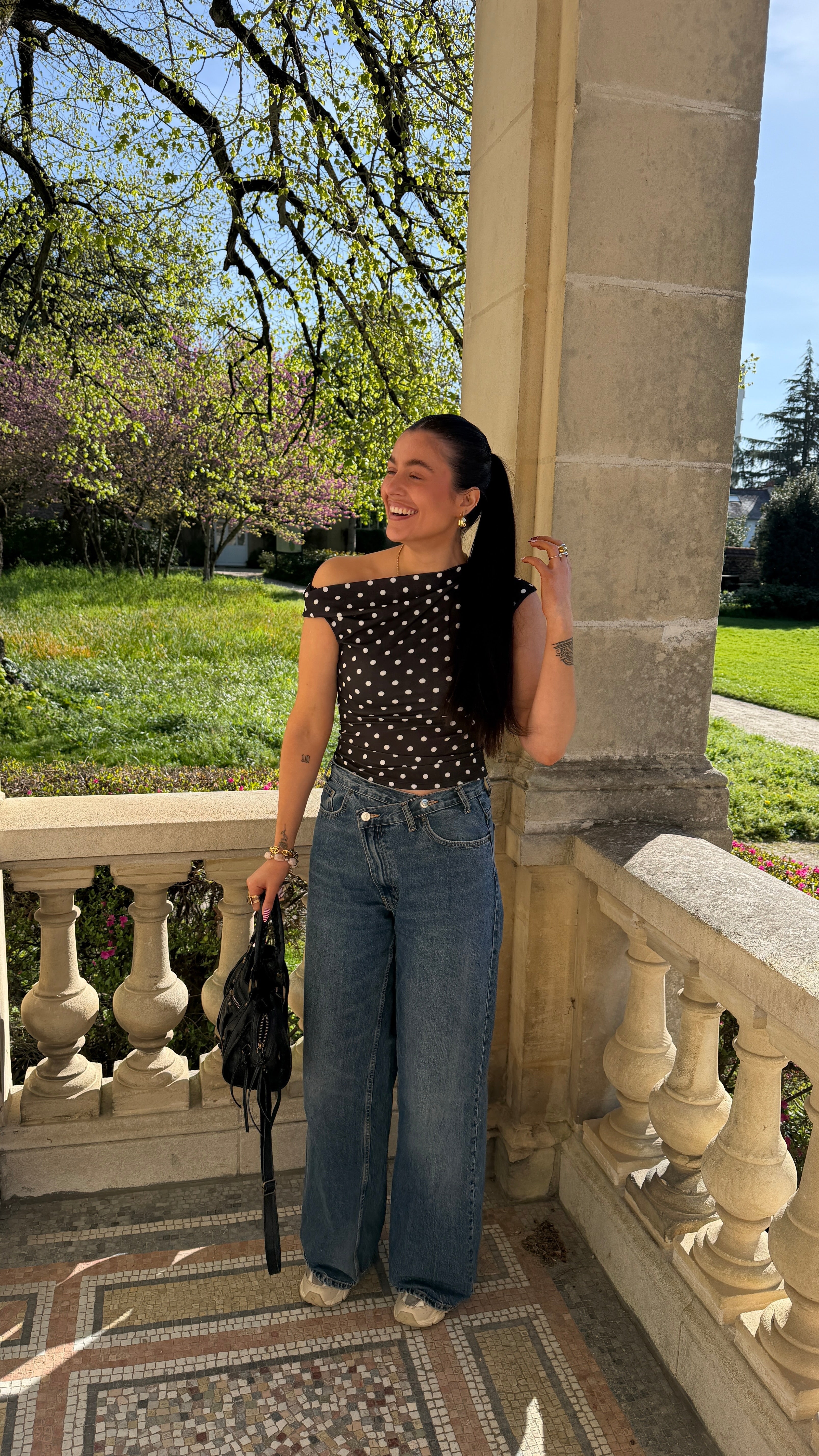 Top à pois POLKA