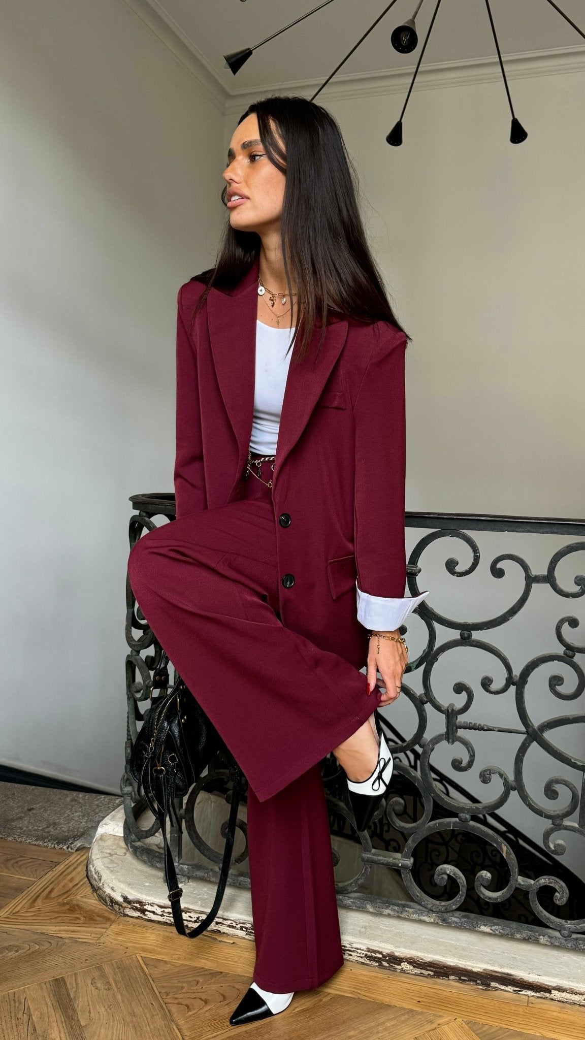 Veste Tailleur BURGUNDY