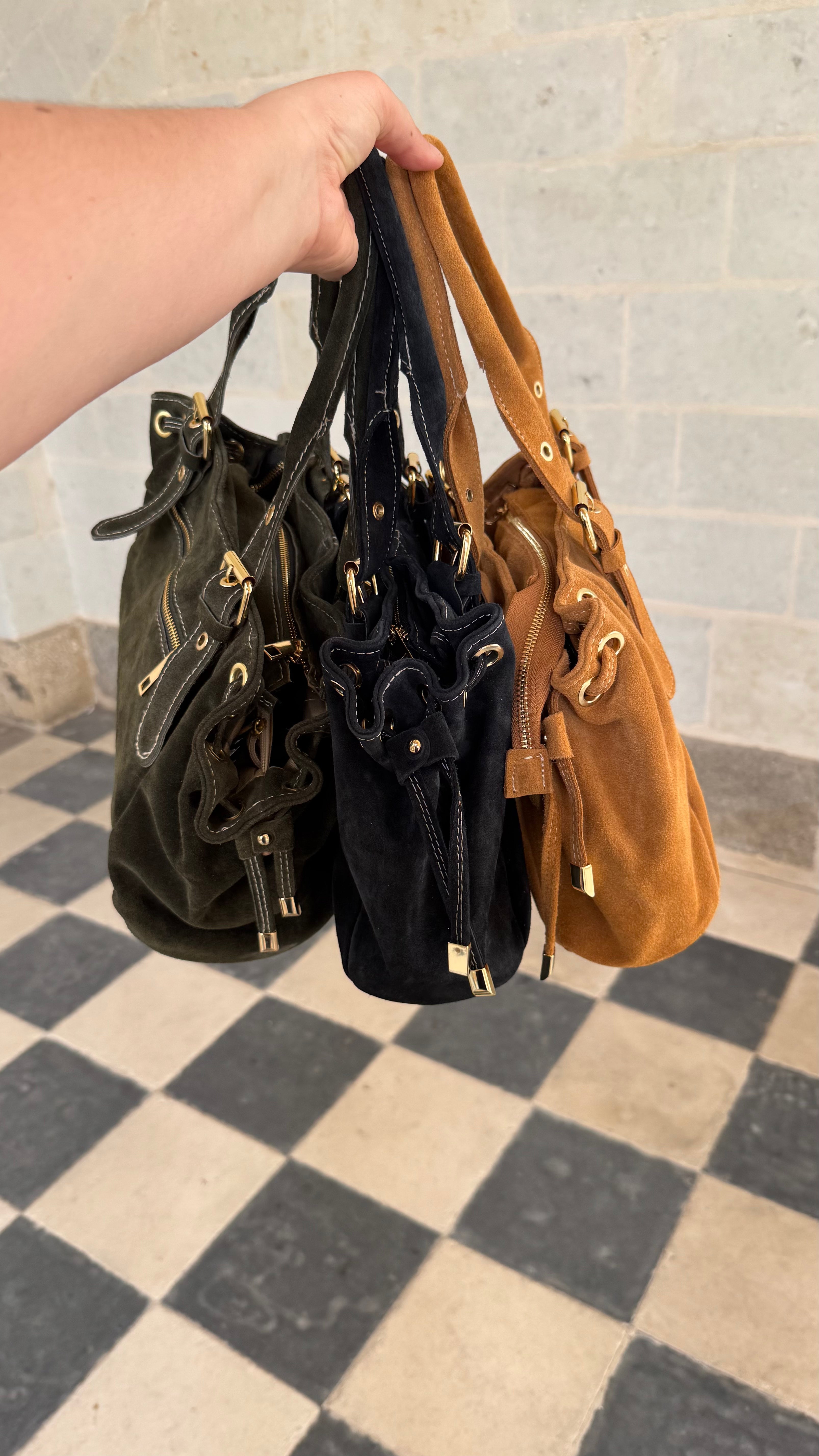 Sac Cuir daim GIGI 🇮🇹