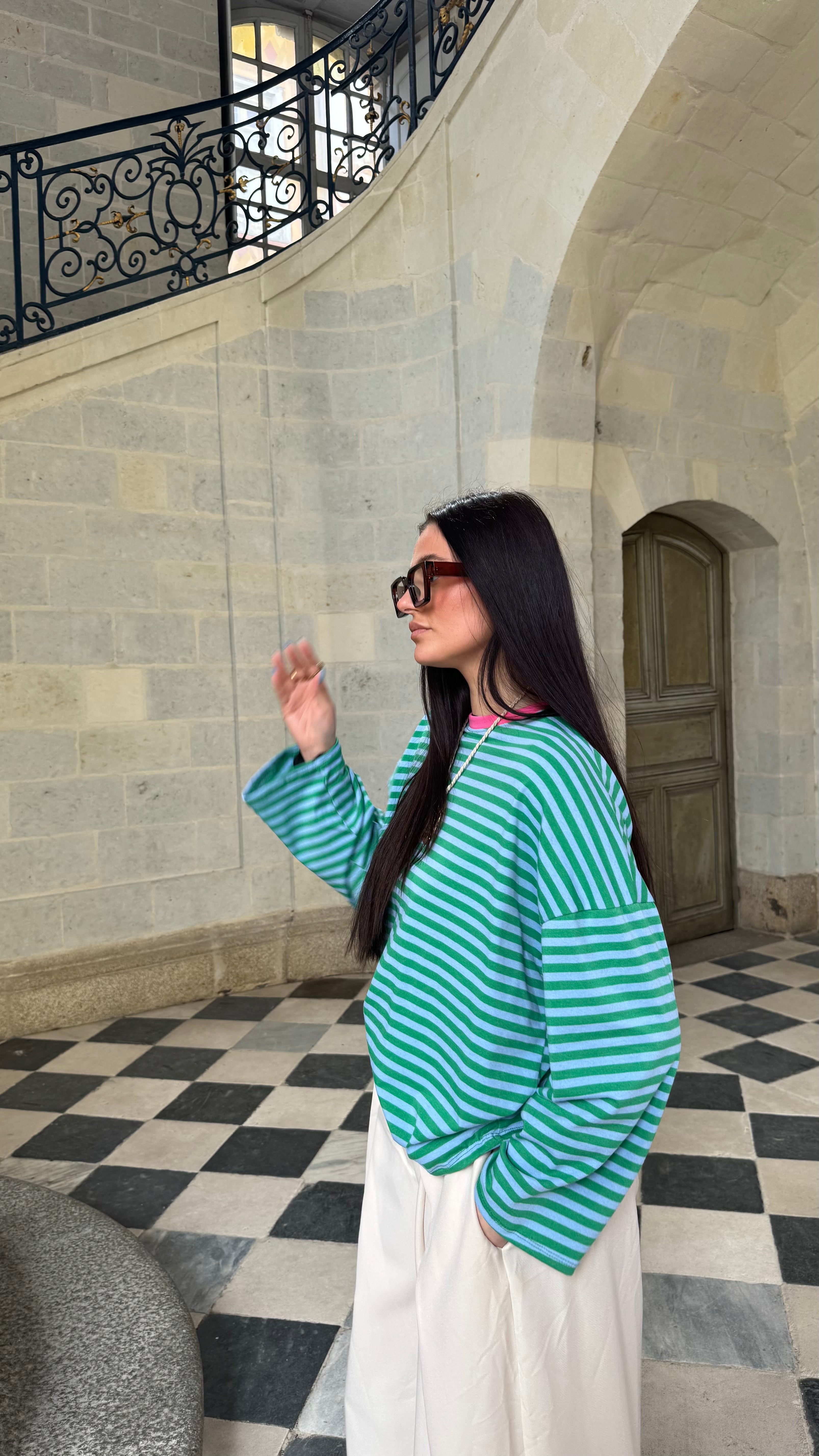 T-shirt marinière manches longues 🇮🇹