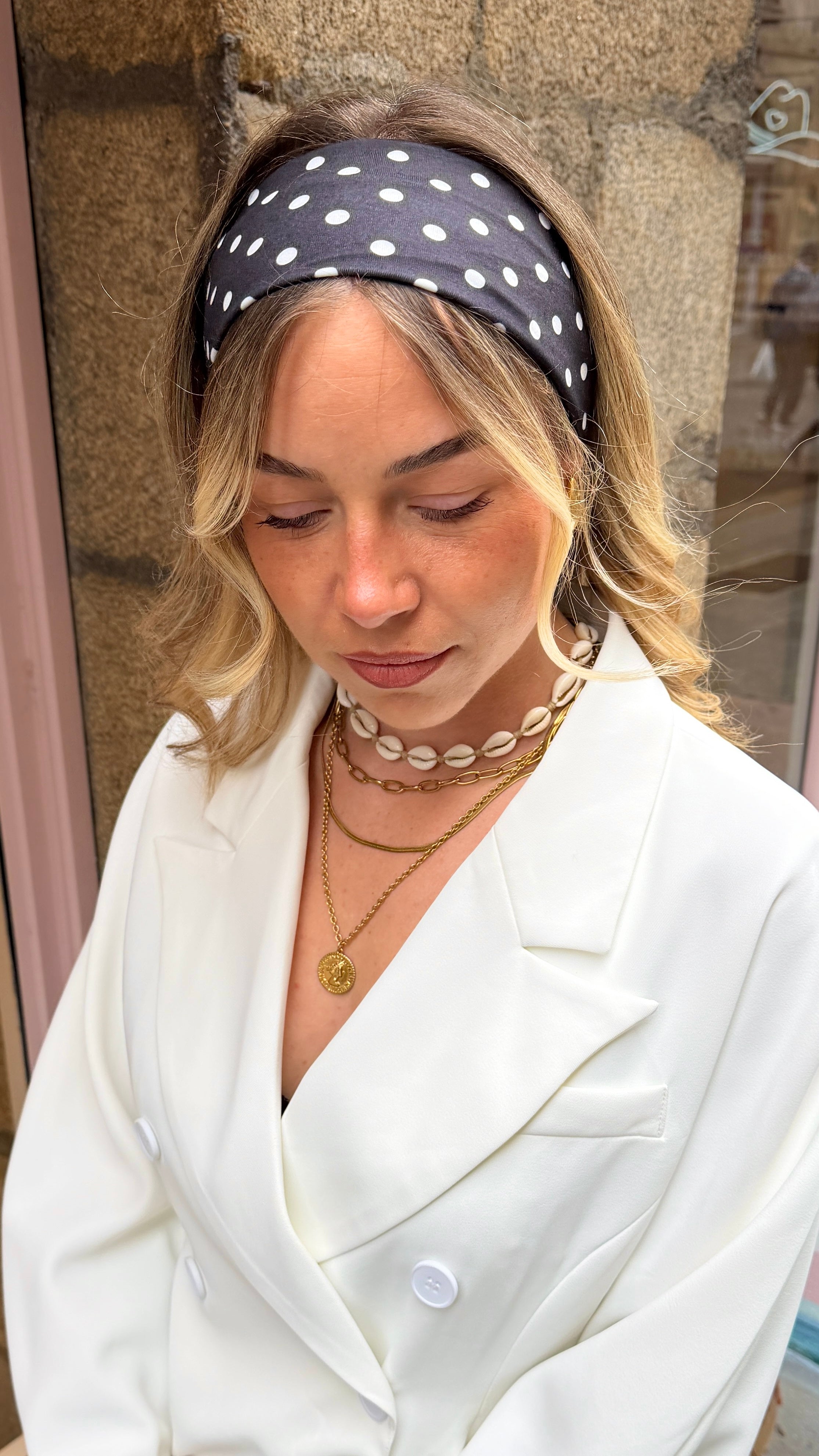 Bandeau à cheveux POLKA
