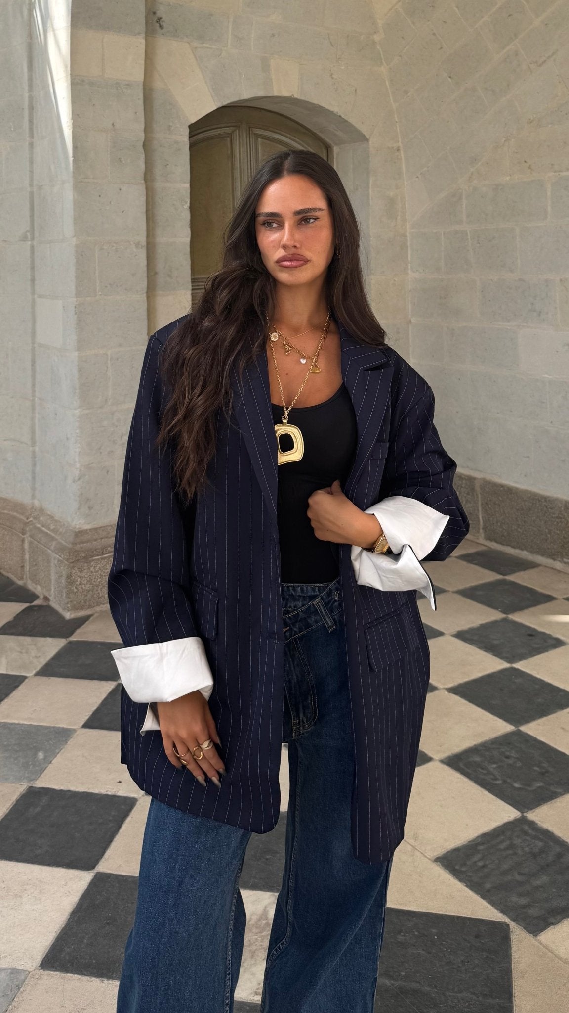 Blazer SELENA Rayé