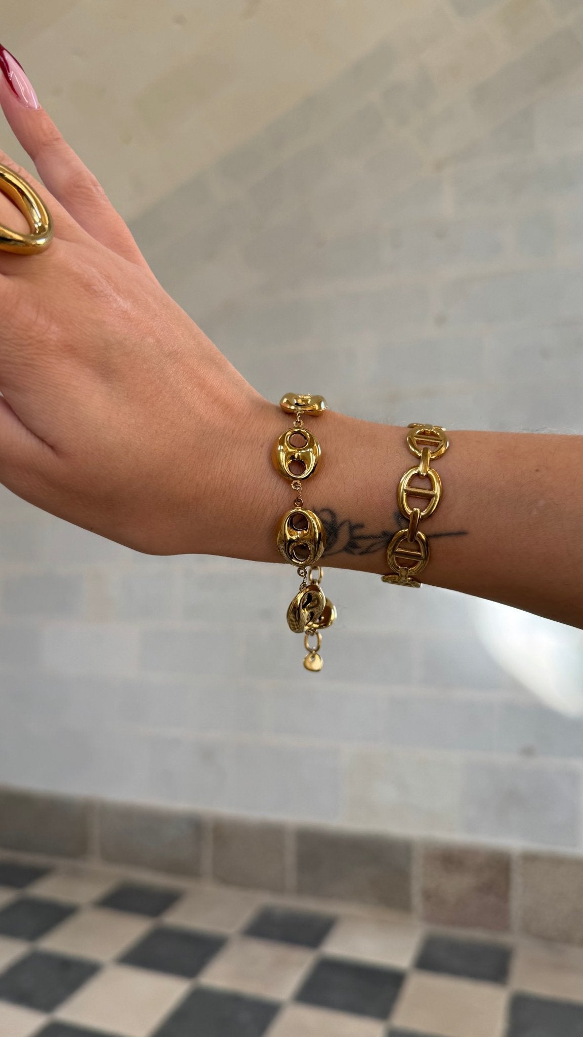 Bracelet Doré GRAIN DE CAFÉ