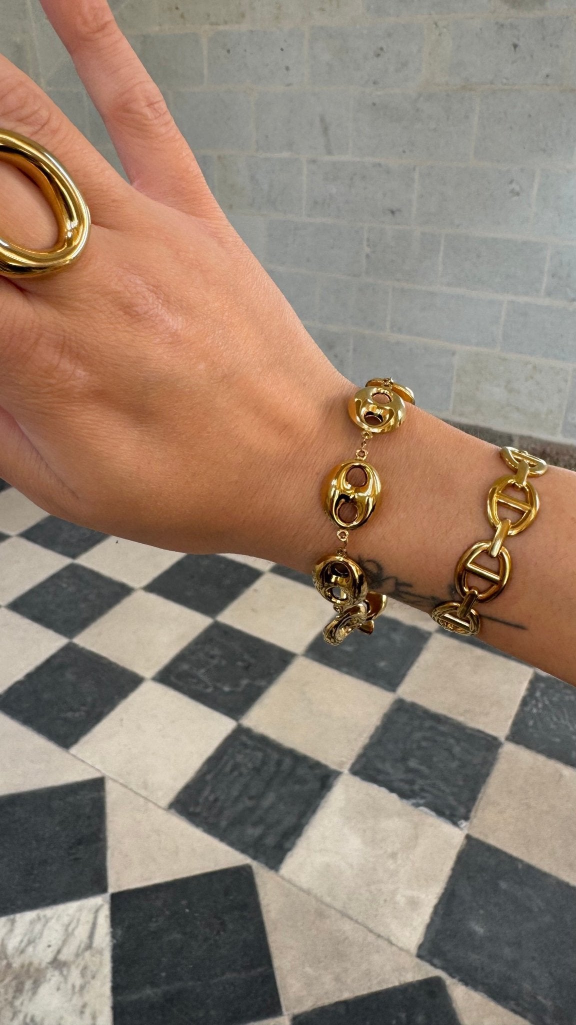 Bracelet Doré GRAIN DE CAFÉ